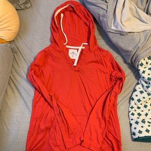 Red H&M hoodie